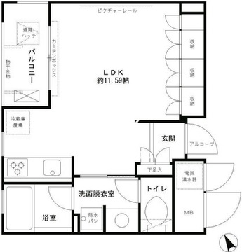 エル・セレーノ西早稲田 121 間取り図