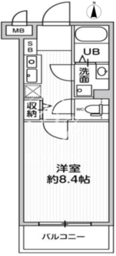 アルファプライム羽田大鳥居 306 間取り図