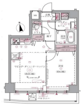 アルコバレーノ武蔵小山 201 間取り図