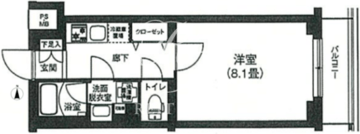 ルフレプレミアム上北沢 106 間取り図