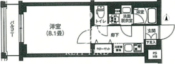 ルフレプレミアム上北沢 204 間取り図