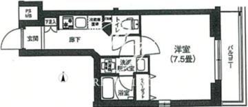ルフレプレミアム上北沢 206 間取り図