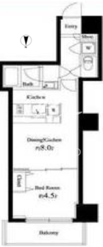 パティオ神田 1203 間取り図