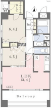カスタリア住吉2 1101 間取り図