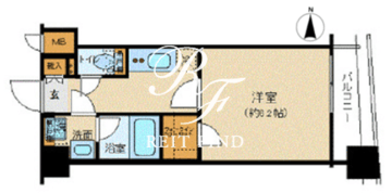 ズーム渋谷富ヶ谷 703 間取り図