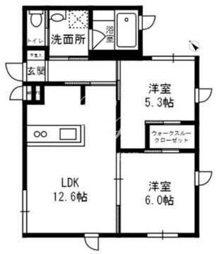ミュウ・ヴィ代々木上原 103 間取り図