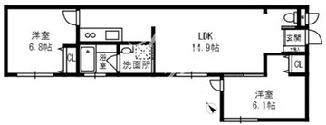 ミュウ・ヴィ代々木上原 106 間取り図