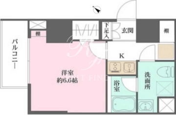 WHARF文京茗荷谷 201 間取り図