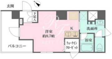 WHARF文京茗荷谷 801 間取り図
