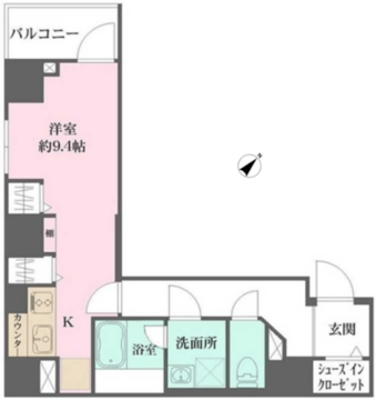 WHARF文京茗荷谷 302 間取り図