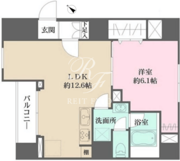 WHARF文京茗荷谷 101 間取り図