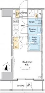 プラウドフラット戸越銀座 302 間取り図
