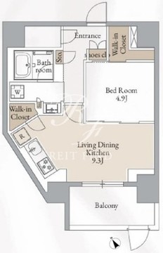 クロスレジデンス高田馬場 204 間取り図