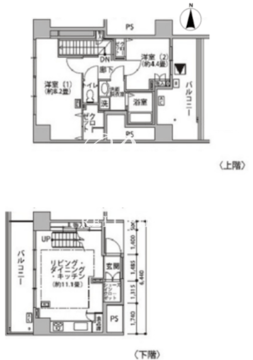 東雲キャナルコートCODAN 20-501 間取り図