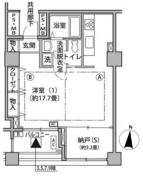 東雲キャナルコートCODAN 15-606 間取り図