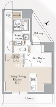 クロスレジデンス高田馬場 312 間取り図