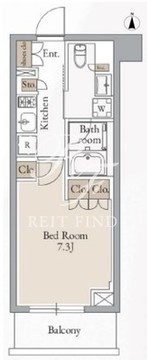 クロスレジデンス高田馬場 212 間取り図