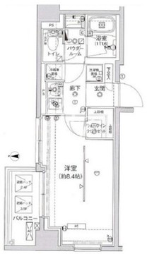 アルテシモクレア 308 間取り図