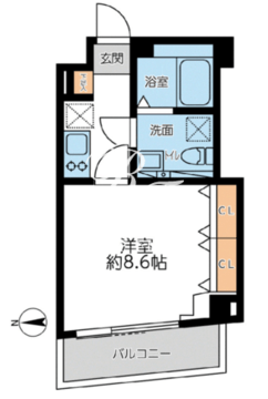 グランカーサ馬込1 202 間取り図