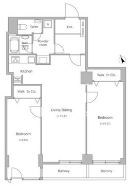 アーバンパーク代官山 301 間取り図