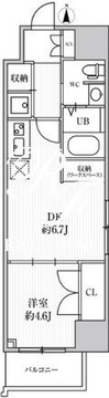 カバナプラス四谷 504 間取り図