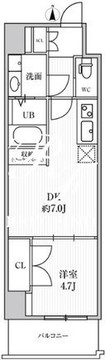 カバナプラス四谷 903 間取り図