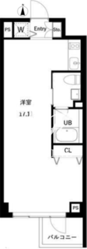 JMFレジデンス世田谷三宿 302 間取り図