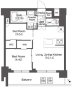 コンフォリア二葉 306 間取り図