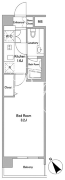 BPRレジデンス代々木初台 102 間取り図