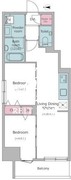 ドゥーエ入谷1 1001 間取り図
