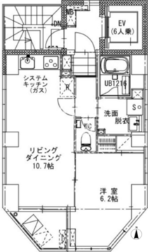 ラスパシオ蔵前レジデンス 1001 間取り図