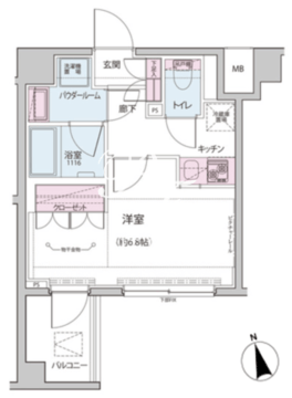 オルタナ神楽坂 2-215 間取り図