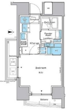 ルフォンプログレ品川戸越 704 間取り図