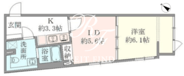 HTピア赤坂 509 間取り図