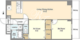 アルファコート町屋 206 間取り図