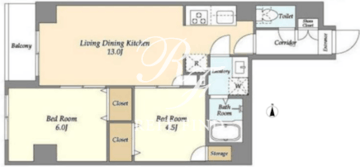 アルファコート町屋 201 間取り図
