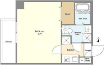 アルファコート町屋 204 間取り図