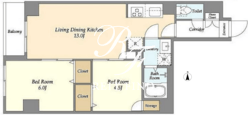 アルファコート町屋 601 間取り図