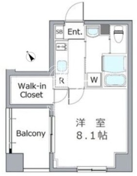 クレヴィスタ門前仲町グラン 704 間取り図