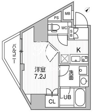 コンフォリア・リヴ千住 901 間取り図