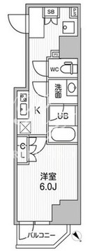 コンフォリア・リヴ千住 902 間取り図
