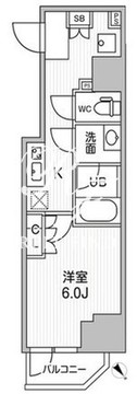 コンフォリア・リヴ千住 302 間取り図