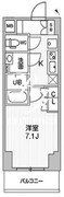 コンフォリア・リヴ千住 204 間取り図