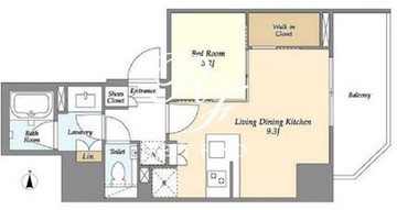 オーキッドレジデンス渋谷富ヶ谷 307 間取り図