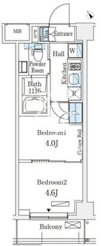アリビオ学芸大学 306 間取り図