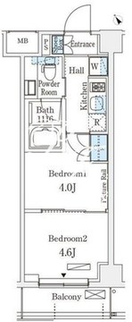 アリビオ学芸大学 206 間取り図