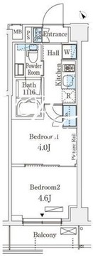 アリビオ学芸大学 202 間取り図