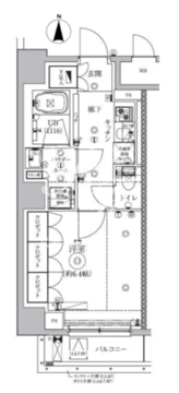 セジョリ虎ノ門 202 間取り図