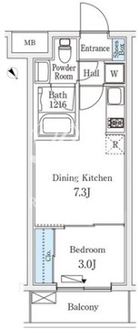 ヴィラグレイス永福町 303 間取り図