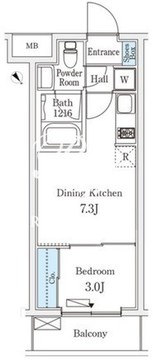 ヴィラグレイス永福町 301 間取り図